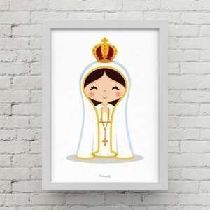 Quadro Decorativo Nossa Senhora de Fatima RE0003 b
